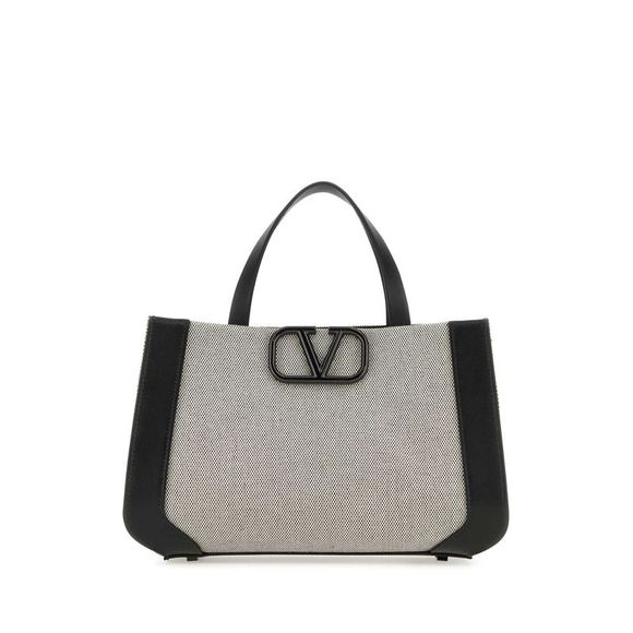 Valentino Garavani Women Two-Tone Canvas And Leather 9To5 Shoulder Bag main image 0